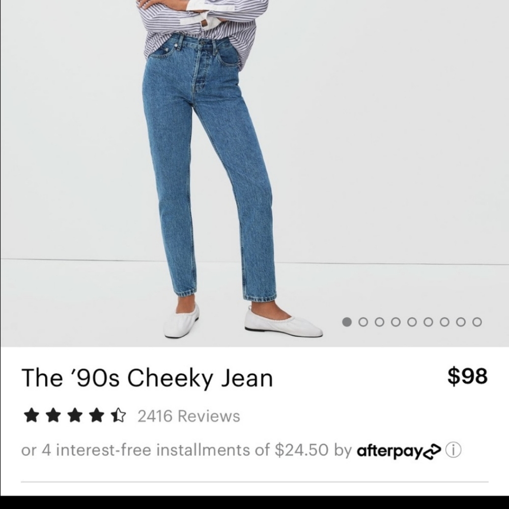 NWOT Everlane 90s cheeky jeans